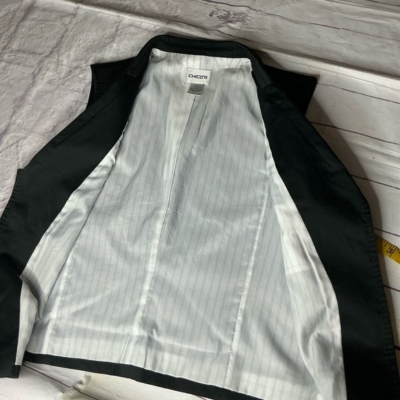 Chico's Black Moto Vest Jacket - Picture 10 of 10